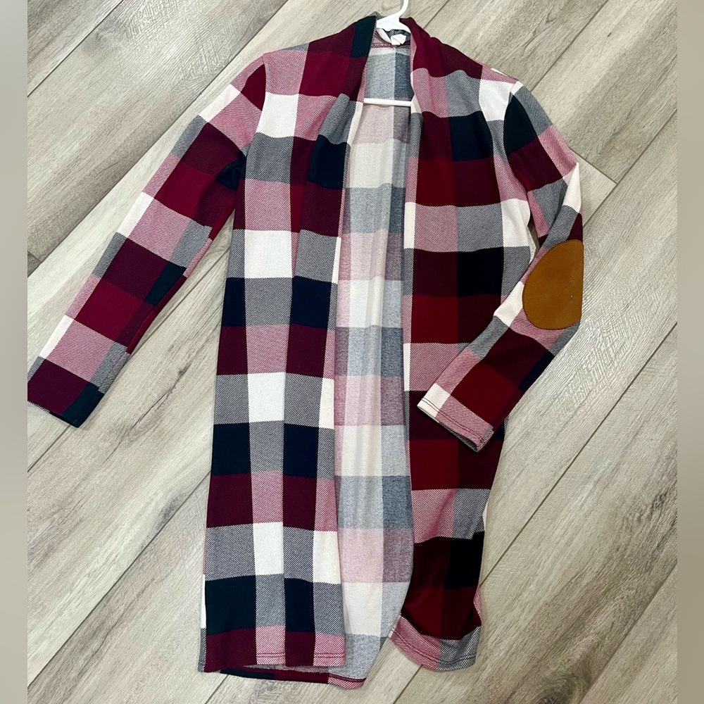 Plaid cardigan